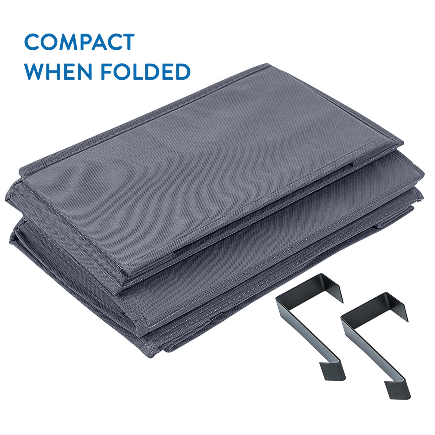 Hängeaufbewahrung Bad, Schrankorganizer, 4 Taschen Für Wickelbedarf, Textil, Grau, Tatkraft Cozy, 5