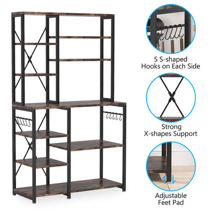 Küchenregal, Küchenregal Stehend, Standregal Küche, Beistellregal Küche, Küchen Standregal, Regal Küche Stehend, 4