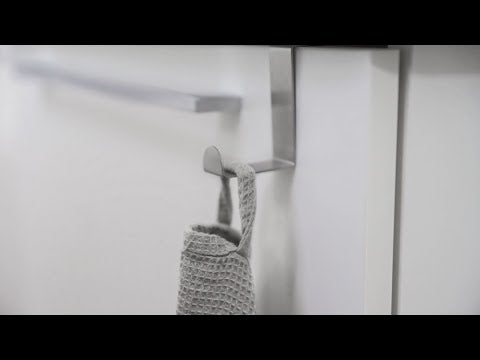Türhaken zum einhängen, Tür Haken Für Küche Badezimmer, für 18 oder 40mm Türen, Tatkraft Seger, video