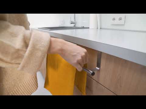 Handtuchhalter, Tür-Handtuchstange, Ausziehbar, Edelstahl, Tatkraft Spread, video