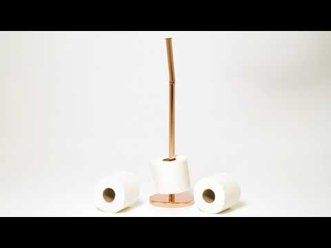 Freistehende Toilettenpapierhalter 2 in 1